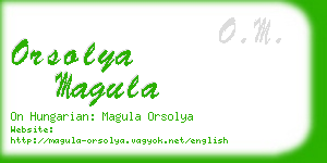 orsolya magula business card